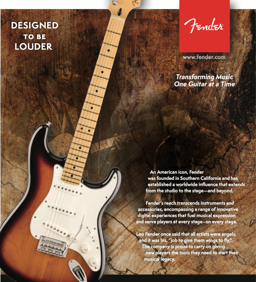 Fender Brand Poster design